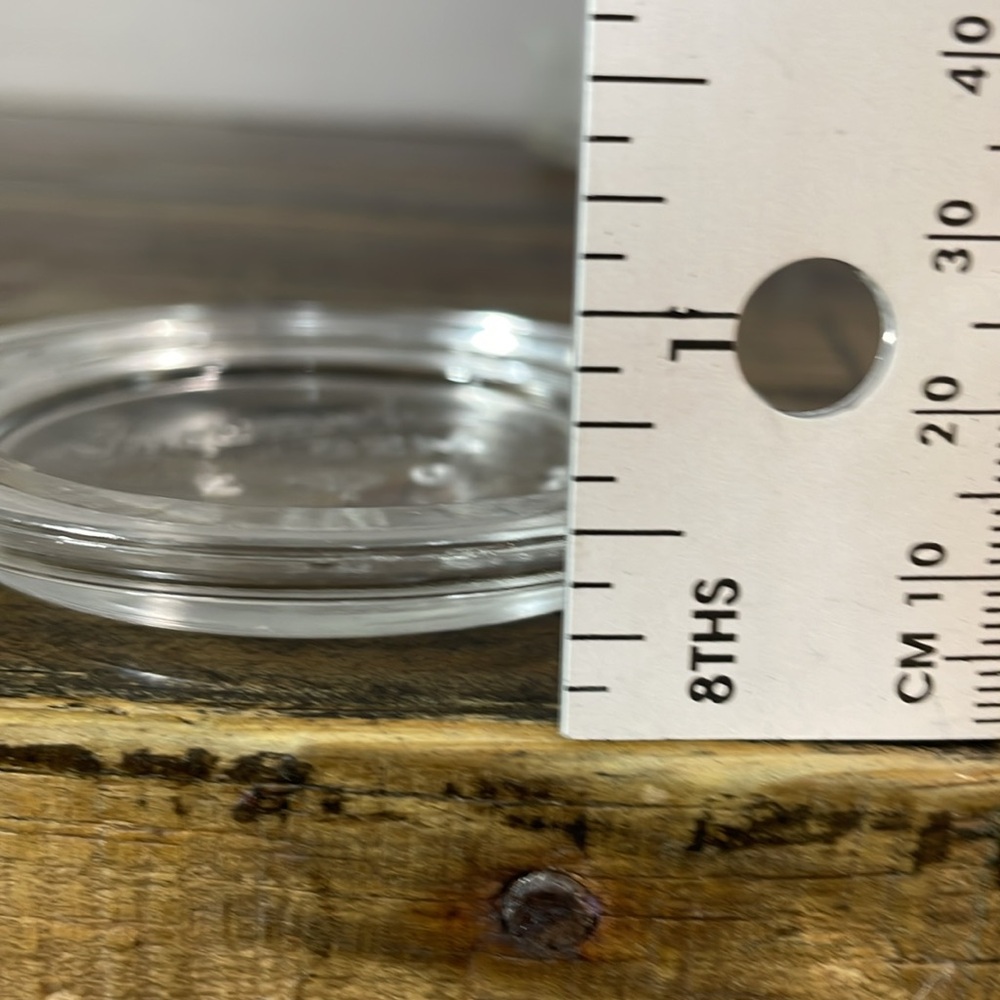 Pure glass vintage GEM jar lids - 12.  BPA FREE AND SUSTAINABLE!  Repeat usage! - Picture 7 of 11